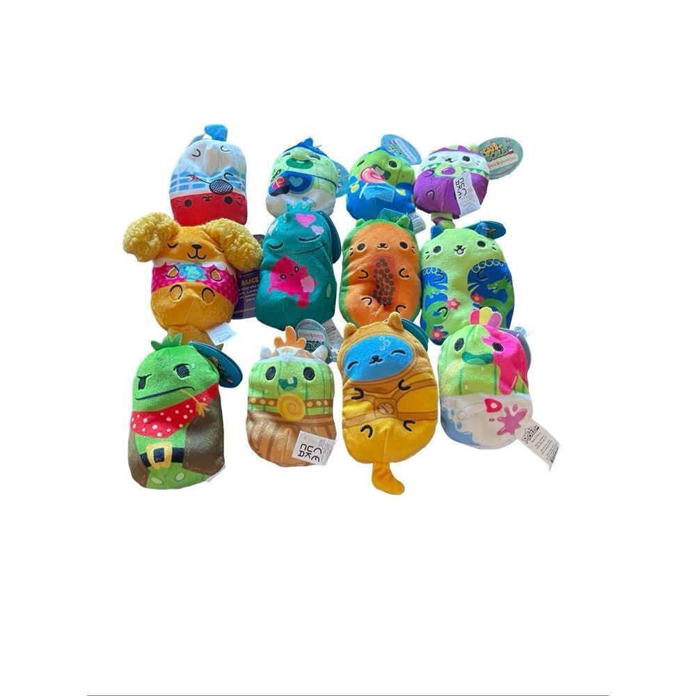 New Cats Vs Pickles Tiny Bundle Bean Bag Plush Stuffed Animal Toys Lot of 12